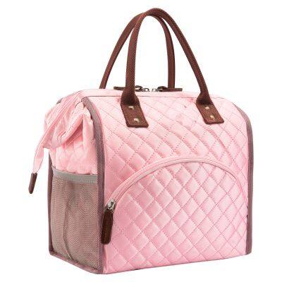 Fashion Cooler Lunch Box Portable Insulated Canvas Lunch Bag Thermal Food Picnic Tote Cooler Bag Lunch Bags For Women Kids