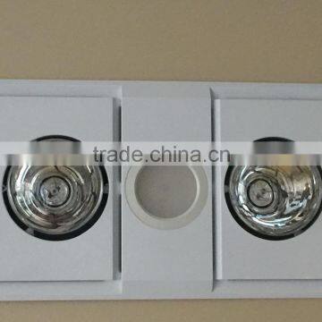 Electric Bathroom Heater 2-heat Fan Light 3 in 1