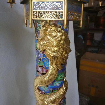 Cloisonn Factory Cloisonn Manufacturer Cloisonn Processing Cloisonn Crafts Cloisonn Manufacturer Wholesale Custom Cloisonn Copper Body Cloisonn Enamel Crafts Incense Burner, Elephant Spot photo-5