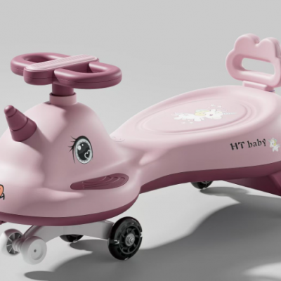 Children\'s Twisting Car, Silent Universal Wheel Baby Toy Yoyo Car, Anti Rollover Sliding Swinging Car（Wechat:13510231336）