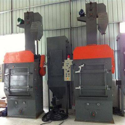 Q326 second-hand track type shot blasting machine has good rust removal effect on the automatic loading and unloading surface
