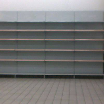 Moderne Leichtbau-Supermarktreggs mit Netzrücken photo-4