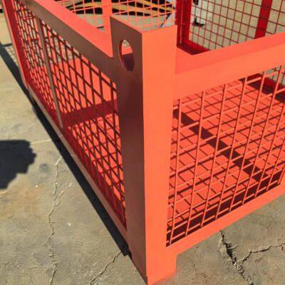 Storage Cage; Heavy Metal Storage Box ; Stackable Turnover Box Foldable Turnover Box photo-4
