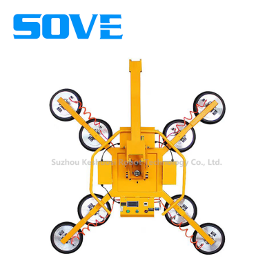 SOVE Electric Glass Suction Cup Powerful Curtain Wall Intelligent Vacuum Lifting Machine Glass Lifting Suction Cup Hoist