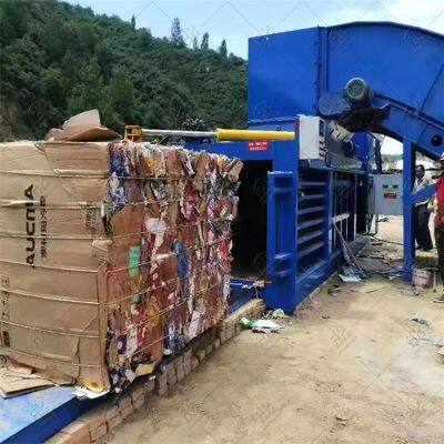 80T Horizontal Hydraulic Packer For Compressing Waste Paper Package Machine