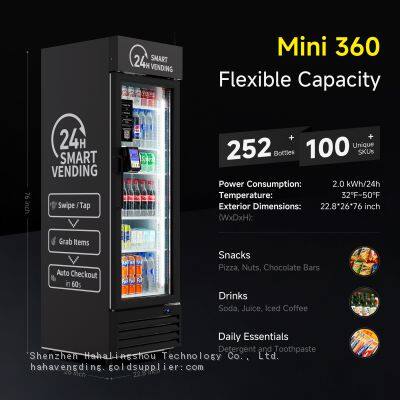 HAHA Smart AI Vending Machine With Card Reader, Combo Snack & Drink Machine, AI Visual Recognition & App Management photo-4