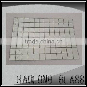 HAOLONGGLASS 30mm*30mm Ruby clear Beveled Mirror Glass Mosaic Tile