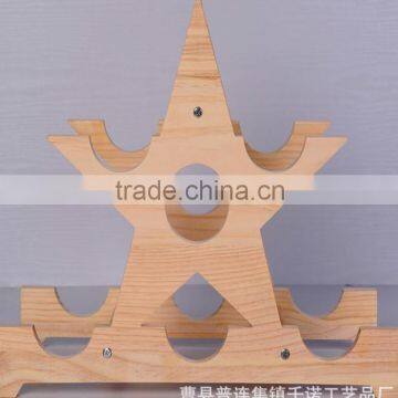 Eco-Friendly Wooden Wine Holder Tree Wine Rack, Wine Bottle Display Shelf, Handmade Wooden Wine Rack photo-3