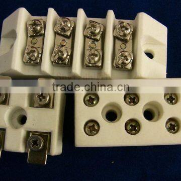 Ceramic wire terminal block connector