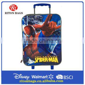Hot selling Spiderman Trolley Travel Suitcase For Children