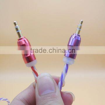 Gold connector 2016 new product mini 3.5mm plug audio cable