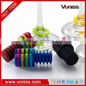 Silicon Wine Stopper Wine Glass Mark Charms Drink Markers Silicon Identification Tags for Party/Wedding Quality Choice photo-5