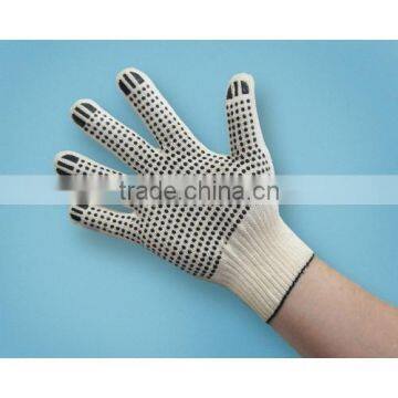 Colorful pvc dot gloves, pvc dot working glove, polka dot gloves