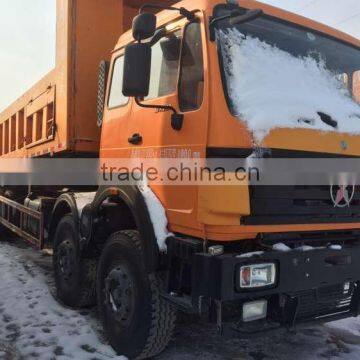 Used Beiben Dump Truck 25T 2x8 4x8 model in shanghai Shacman dump truck in China reasonable price dump trucks Howo Shacman Volvo