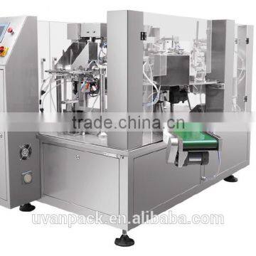 Overseas Service After-sales Provided Electric Driven Type Bleach Liquid Pouch Rotary Filling and Packing MachineYF6-200