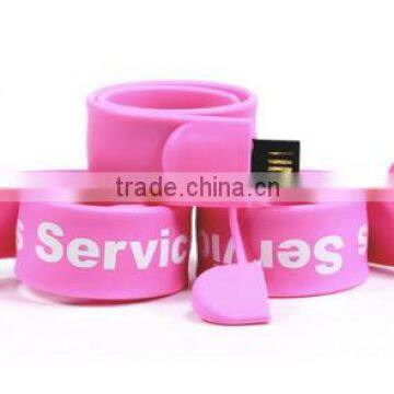 promotional gifts usb slap bracelet flash memory