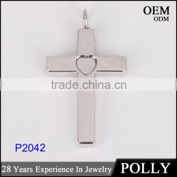 Wholesale 925 sterling silver cross pendant necklace bulk sales