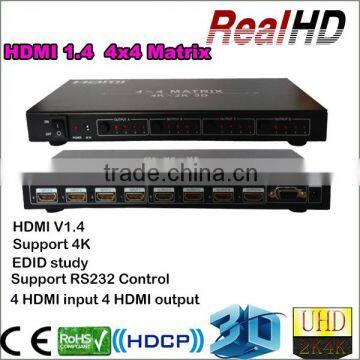 2016 Hottest 1.4v 4X4 HDMI Routing Matrix In Economical version