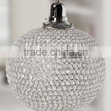 Hand Made Globe Crystal Pendant Lamp