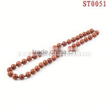 ST0051 2013 Precious gold dust round bead popular trend hot sale stone necklace