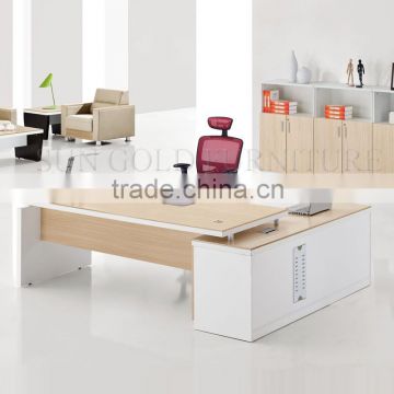 Modern office table photos executive office table funiture with side table (SZ-ODB344)