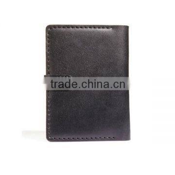 Hand-stitched With Dull Nickel Button for Closure Leather Book Holder photo-3