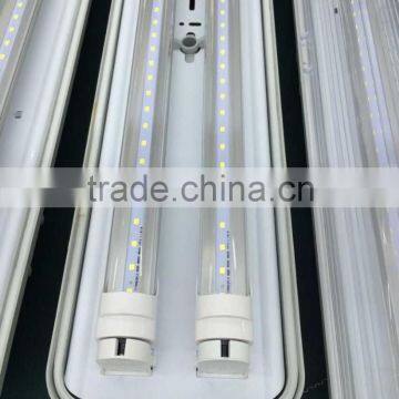 IP65 T8 set waterproof led tube tri proof 2x18w lighting fixture price