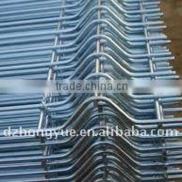 electro galvanized welded v mesh fence