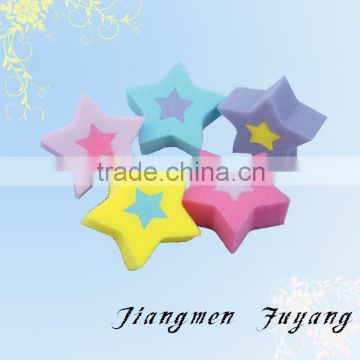 star shape bath sponge kitchen cleaning sponge