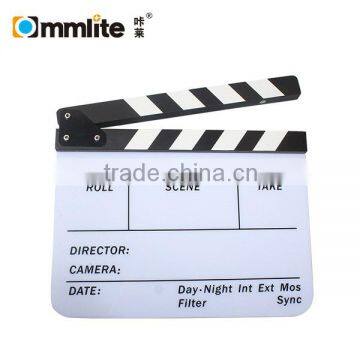 Commlite Clapperboard Clapper Board TV Film Movie Slate Black White Clapboard                        
                                                Quality Choice