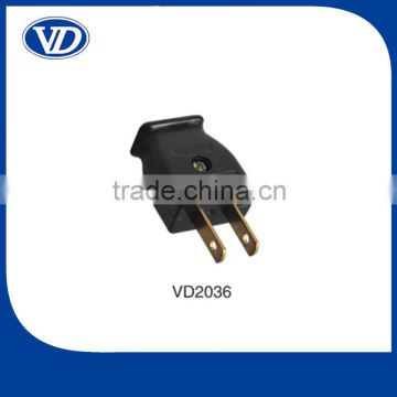 10A 250V American Standard 2 Flat Pin Plug VD2036