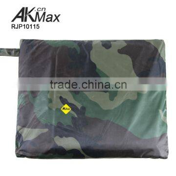 Breathable Nylon Woodland Camouflage Police Rain Poncho photo-6