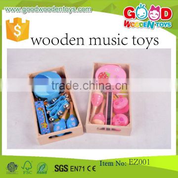 Cheap Price Educational Tambourine Set Wooden Musical Instruments Toys