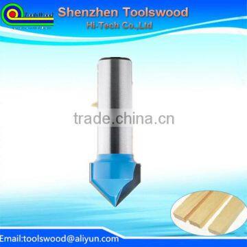 V Grooving router bit