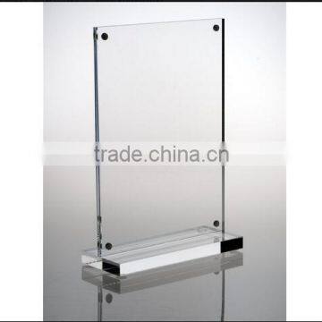 new arrive crystal acrylic sign holder,acrylic magnetic sign holder