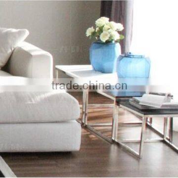 SK1301S -ABC Metal Base Rustic Wood Nesting Table photo-2