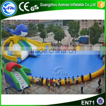 Giant inflatable amusement swimming pools inflatable banana pool float for sale