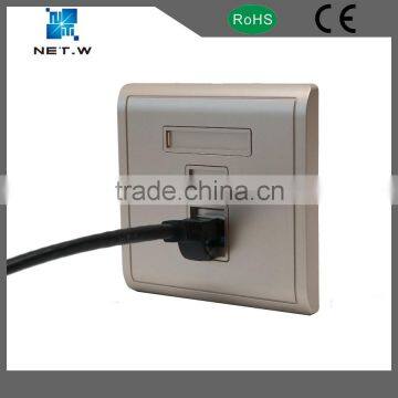 TEDE high quality RJ45/RJ11 CAT6 keystone wall plate