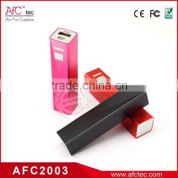 colorful metal 2200mah smartphone portable power bank for promotional