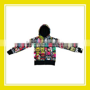 2016 Fashion Products Bros Family Characters Pattern Printed Unisex Long Sleeve Zippered Hoodie