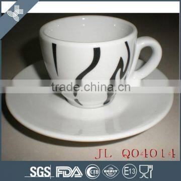 Wholesale high quality white 60CC EXPRESSO CUP AND SAUCER