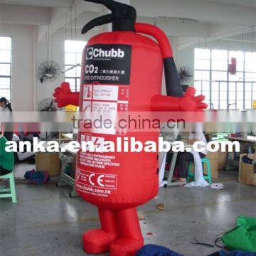 Air type model inflatable CO2 fire extinguisher moving costume