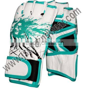 Custom Printed Leather MMA Gloves photo-2