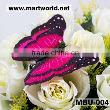 Wholesale emulational butterflies wedding decoration;colorful artificial butterfly garland for event&party(MBU-004)