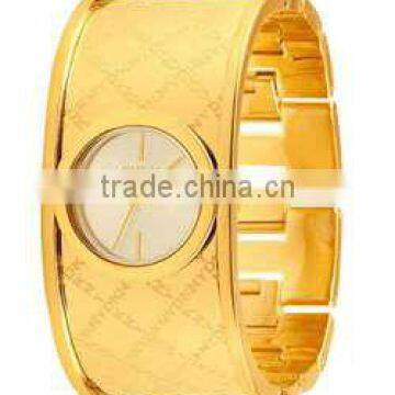 Enique ladies gold bangle watch