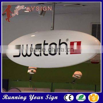 Good quality shop logo name vacuum forming rgb led light box