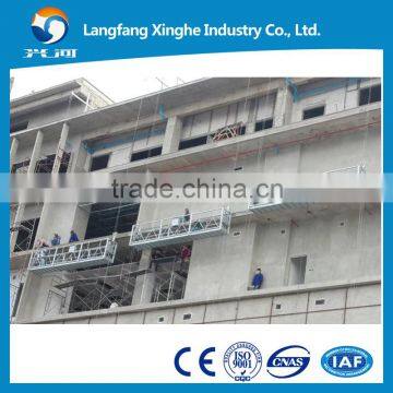 800kg building facade lift cradle / electric scaffolding platform / aluminum zlp paltform suspended