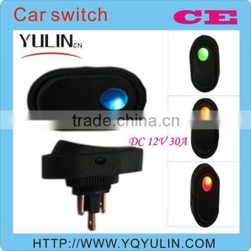 fast delivery 12mm blue light 12V automatic light car starter switch