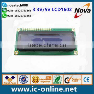 16X2 character lcd display 16*2 lcd screen 1602 with 3.3V/5V LCD1602.