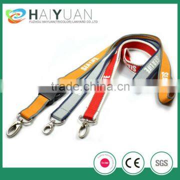 custom Polyester Silk-Screen Printed Reflective lanyards